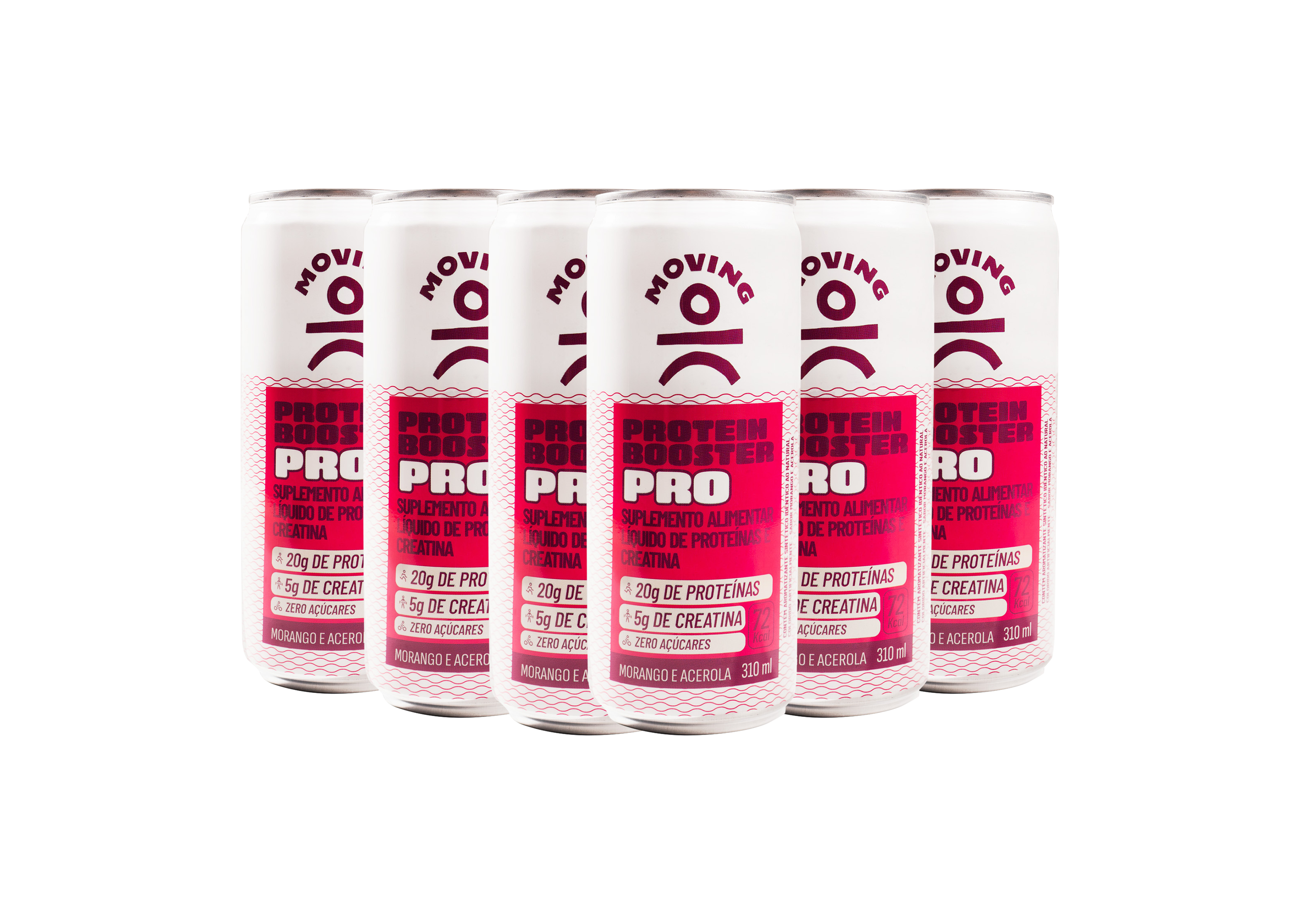 Protein Booster Pro – Morango e Acerola   Pack com 6